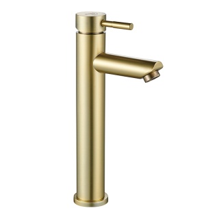 BATERIA UMYWALKOWA ŁAZIENKOWA STOJĄCA NABLATOWA ARLEY-H ZŁOTA SZCZOTKOWANA