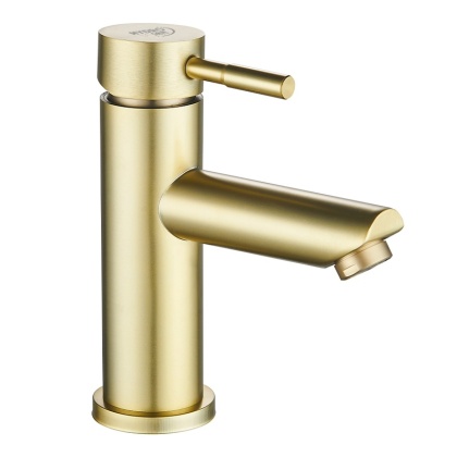 BATERIA UMYWALKOWA ŁAZIENKOWA STOJĄCA NABLATOWA ARLEY ZŁOTA SZCZOTKOWANA