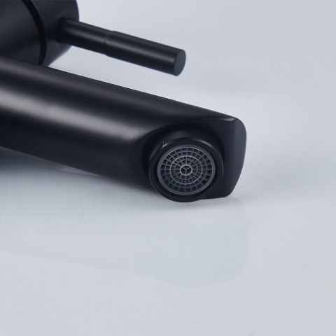 BATERIA UMYWALKOWA ŁAZIENKOWA STOJĄCA WYSOKA NABLATOWA KRAN ARLEY-H-BL CZARNA