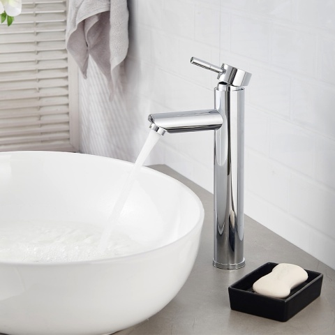 BATERIA UMYWALKOWA ŁAZIENKOWA STOJĄCA WYSOKA NABLATOWA KRAN ARLEY-H-CH CHROM