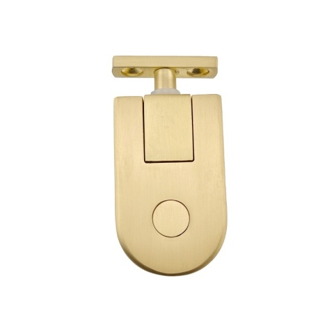 DRZWI PRYSZNICOWE UCHYLNE DO WNĘKI ZES-KZ18B-GL-BR-80 ZŁOTY SZCZOTKOWANY 80 CM 6 MM