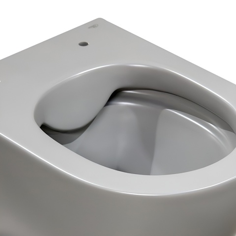 MISKA WC WISZĄCA RIMLESS MIZU-MTGR-RIM-03 SZARY MAT DESKA WOLNOOPADAJĄCA DUROPLAST