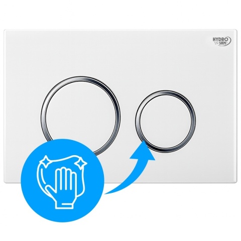 ZESTAW PODTYNKOWY WC STELAŻ HYDROSAN MISKA MIZU-BL-RIM-03 PRZYCISK BUTTON-4-WH BIAŁY