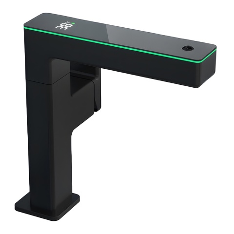 BATERIA UMYWALKOWA STOJĄCA ŁAZIENKOWA MEGI-BL CZARNA WYŚWIETLACZ LED