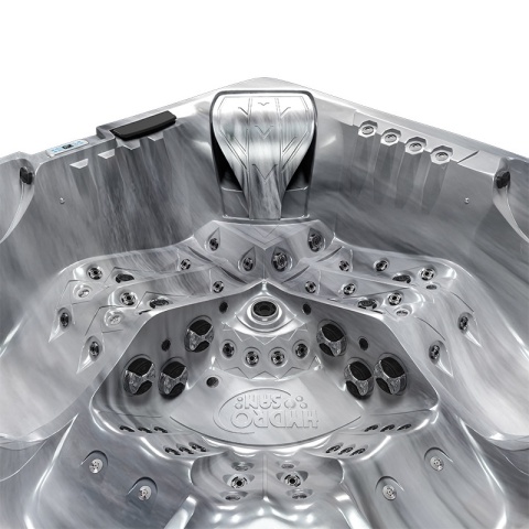 JACUZZI OGRODOWE WANNA SPA748 ODYSSEY OBUDOWA SZARA DESKA F24 230x230 CM