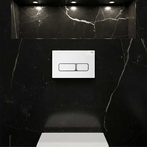 ZESTAW PODTYNKOWY WC STELAŻ HYDROSAN MISKA MIZU-MTB-RIM-03 PRZYCISK BUTTON-6-WH BIAŁY