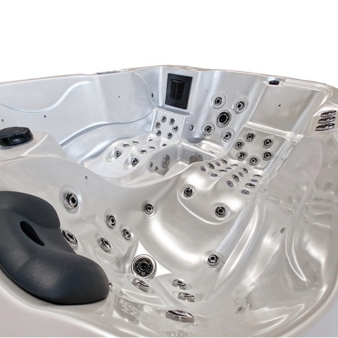 JACUZZI OGRODOWE WANNA SPA102 BIAŁA PERŁA OBUDOWA ANTRACYT 210x160 CM