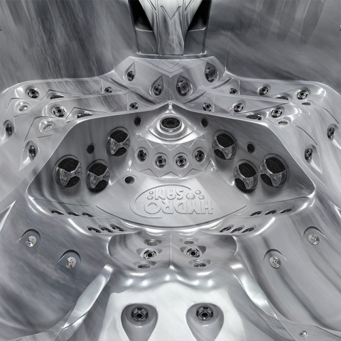 JACUZZI OGRODOWE WANNA SPA748 ODYSSEY OBUDOWA SZARA DESKA F22 230x230 CM