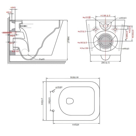 ZESTAW PODTYNKOWY WC STELAŻ HYDROSAN MISKA AQUA-WH-03 PRZYCISK BUTTON-6-WH BIAŁY