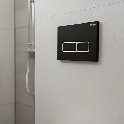 ZESTAW PODTYNKOWY WC STELAŻ HYDROSAN MISKA AQUA-WH-03 PRZYCISK BUTTON-6-BL CZARNY