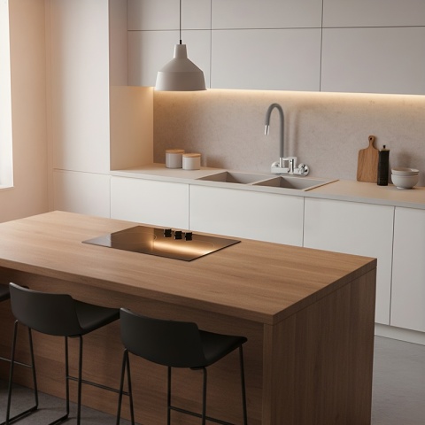 BATERIA KUCHENNA ŚCIENNA KRAN LARGO GIĘTKA SZARA WYLEWKA PODSTAWA CHROM