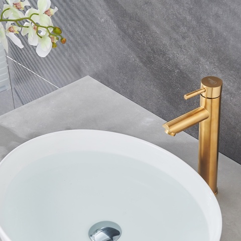 BATERIA UMYWALKOWA ŁAZIENKOWA ARLEY-H ZŁOTA