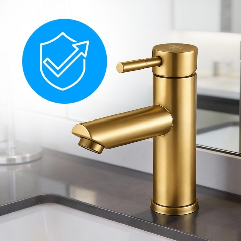 BATERIA UMYWALKOWA ŁAZIENKOWA ARLEY ZŁOTA