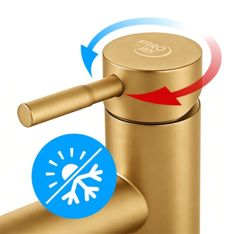 BATERIA UMYWALKOWA ŁAZIENKOWA ARLEY ZŁOTA