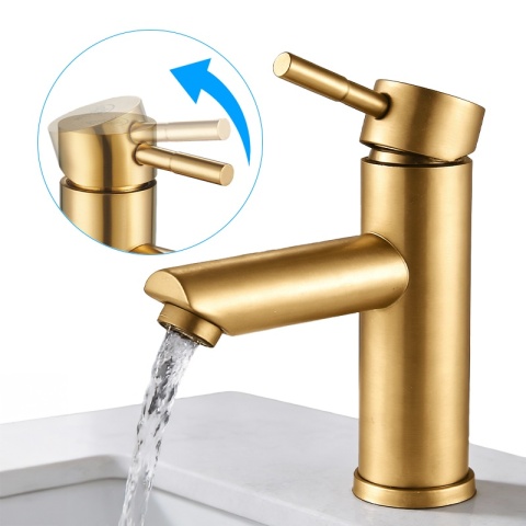 BATERIA UMYWALKOWA ŁAZIENKOWA ARLEY ZŁOTA