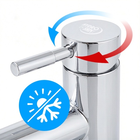 BATERIA UMYWALKOWA ŁAZIENKOWA STOJĄCA WYSOKA NABLATOWA KRAN ARLEY-H-CH CHROM