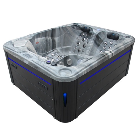 JACUZZI OGRODOWE WANNA SPA705 ODYSSEY OBUDOWA ANTRACYT 210x170 CM