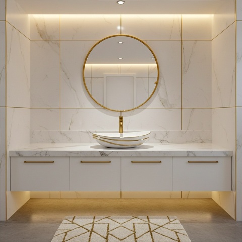 UMYWALKA NABLATOWA CERAMICZNA OWALNA LAVI-WH-GL-LN-625 BIAŁY POŁYSK 62x36 CM