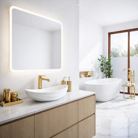 UMYWALKA NABLATOWA CERAMICZNA OWALNA LAVI-WH-LN-625 BIAŁY POŁYSK 62x36 CM