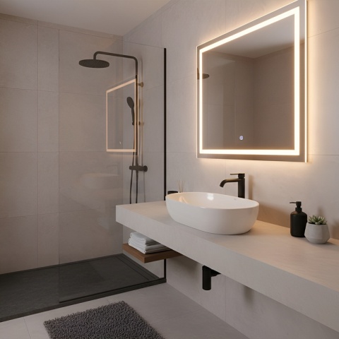 UMYWALKA NABLATOWA CERAMICZNA OWALNA NEO-WH-605 BIAŁY POŁYSK 60x42 CM