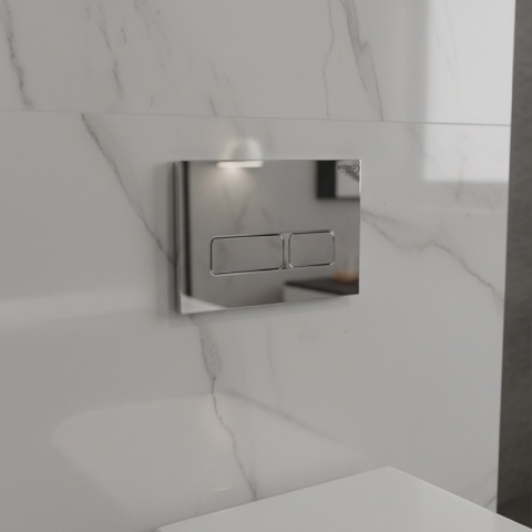 ZESTAW PODTYNKOWY WC STELAŻ HYDROSAN MISKA AQUA-WH-03 PRZYCISK BUTTON-6-CH CHROM