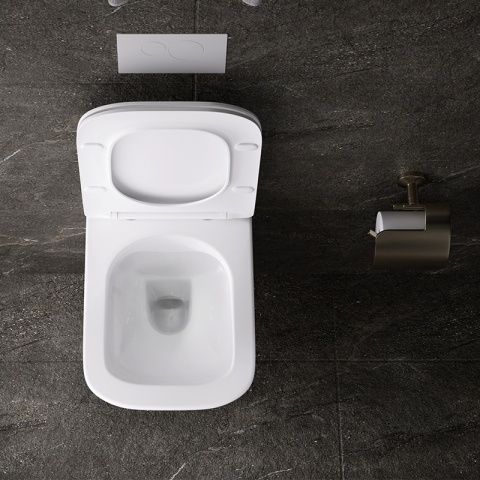 ZESTAW PODTYNKOWY WC STELAŻ HYDROSAN MISKA AQUA-WH-03 PRZYCISK BUTTON-7-CH CHROM