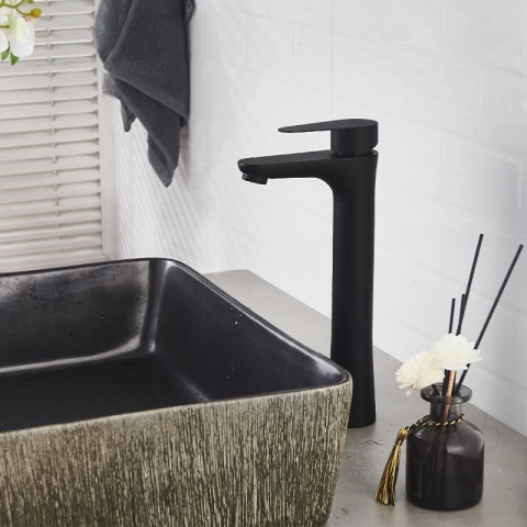 BATERIA UMYWALKOWA ŁAZIENKOWA AKRON-H CZARNA