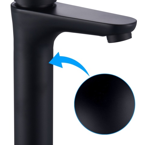 BATERIA UMYWALKOWA ŁAZIENKOWA AKRON-H CZARNA