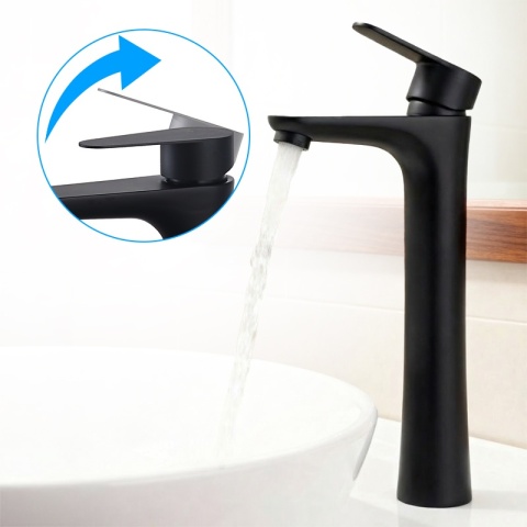 BATERIA UMYWALKOWA ŁAZIENKOWA AKRON-H CZARNA