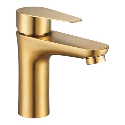 BATERIA UMYWALKOWA ŁAZIENKOWA NABLATOWA STOJĄCA JEDNOUCHWYTOWA AKRON ZŁOTA