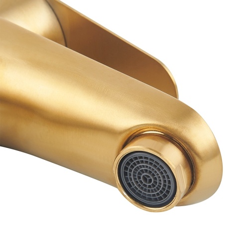 BATERIA UMYWALKOWA ŁAZIENKOWA NABLATOWA STOJĄCA JEDNOUCHWYTOWA AKRON ZŁOTA