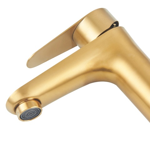 BATERIA UMYWALKOWA ŁAZIENKOWA NABLATOWA STOJĄCA JEDNOUCHWYTOWA AKRON ZŁOTA