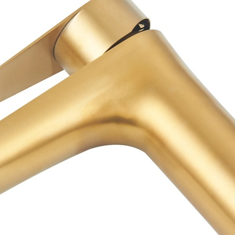 BATERIA UMYWALKOWA ŁAZIENKOWA NABLATOWA STOJĄCA JEDNOUCHWYTOWA AKRON ZŁOTA