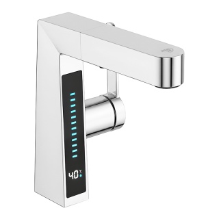 BATERIA UMYWALKOWA STOJĄCA ŁAZIENKOWA Z WYCIĄGANĄ WYLEWKĄ LIDIA-CH CHROM LED