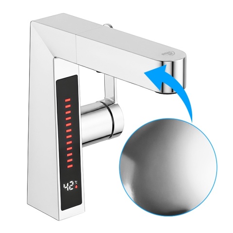 BATERIA UMYWALKOWA STOJĄCA ŁAZIENKOWA Z WYCIĄGANĄ WYLEWKĄ LIDIA-CH CHROM LED