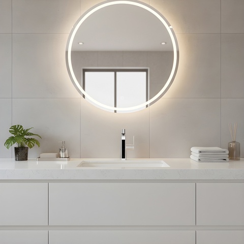 BATERIA UMYWALKOWA STOJĄCA ŁAZIENKOWA Z WYCIĄGANĄ WYLEWKĄ LIDIA-CH CHROM LED