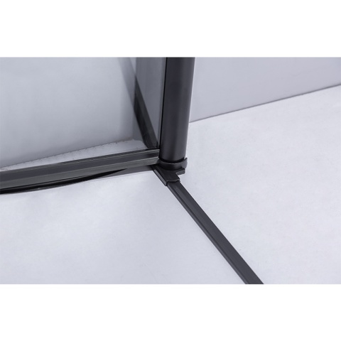 KABINA PRYSZNICOWA KWADRATOWA ZES-BS05C-100 CZARNA 100x100 CM