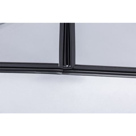 KABINA PRYSZNICOWA KWADRATOWA ZES-BS05C-100 CZARNA 100x100 CM