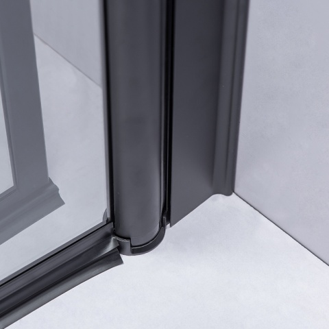 KABINA PRYSZNICOWA KWADRATOWA ZES-BS05C-100 CZARNA 100x100 CM