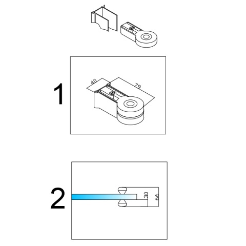 KABINA PRYSZNICOWA KWADRATOWA ZES-BS05C-100 CZARNA 100x100 CM