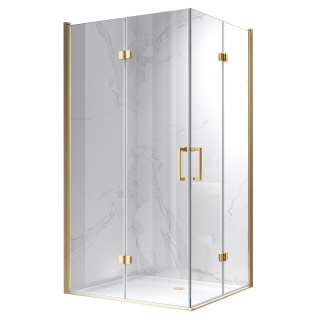 KABINA PRYSZNICOWA PROSTOKĄTNA Z-KZ12A-GL-BR-90X80 ZŁOTA SZCZOTKOWANA 90x80 CM