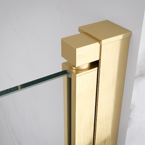 KABINA PRYSZNICOWA PROSTOKĄTNA Z-KZ12A-GL-BR-90X80 ZŁOTA SZCZOTKOWANA 90x80 CM