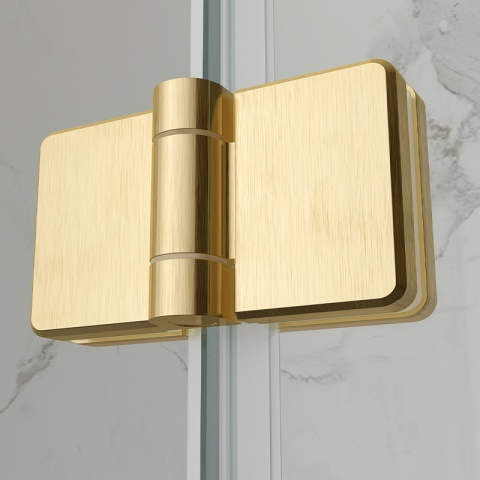 KABINA PRYSZNICOWA PROSTOKĄTNA Z-KZ12A-GL-BR-90X80 ZŁOTA SZCZOTKOWANA 90x80 CM