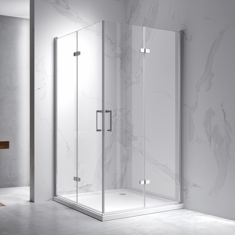 KABINA PRYSZNICOWA PROSTOKĄTNA ZES-KZ12C-110X80 CHROM 110X80 CM