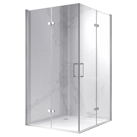 KABINA PRYSZNICOWA PROSTOKĄTNA ZES-KZ12D-120X80 CHROM 120x80 CM