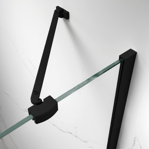 KABINA PRYSZNICOWA PROSTOKĄTNA ZES-KZ12D-BL-120X80 CZARNA 120x80 CM