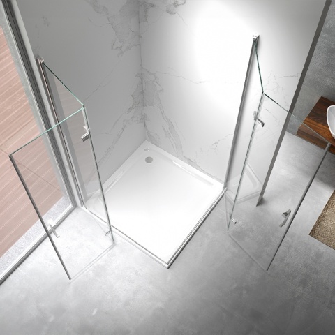 KABINA PRYSZNICOWA PROSTOKĄTNA ZES-KZ13B-110X90 CHROM 110x90 CM