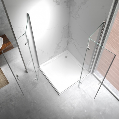 KABINA PRYSZNICOWA PROSTOKĄTNA ZES-KZ13B-110X90 CHROM 110x90 CM