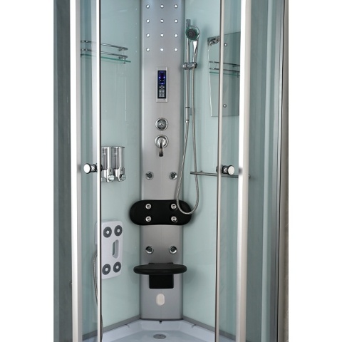 KABINA PRYSZNICOWA Z HYDROMASAŻEM I SAUNĄ WSH7180WS 80x80 CM