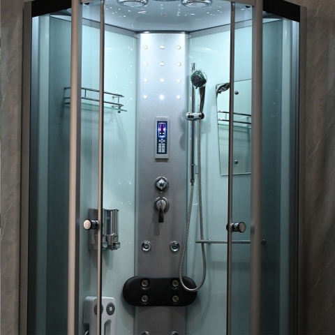 KABINA PRYSZNICOWA Z HYDROMASAŻEM I SAUNĄ WSH7180WS 80x80 CM